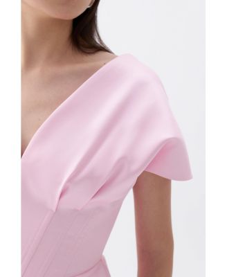 Women's Mini Dress with Waist Corset Detail