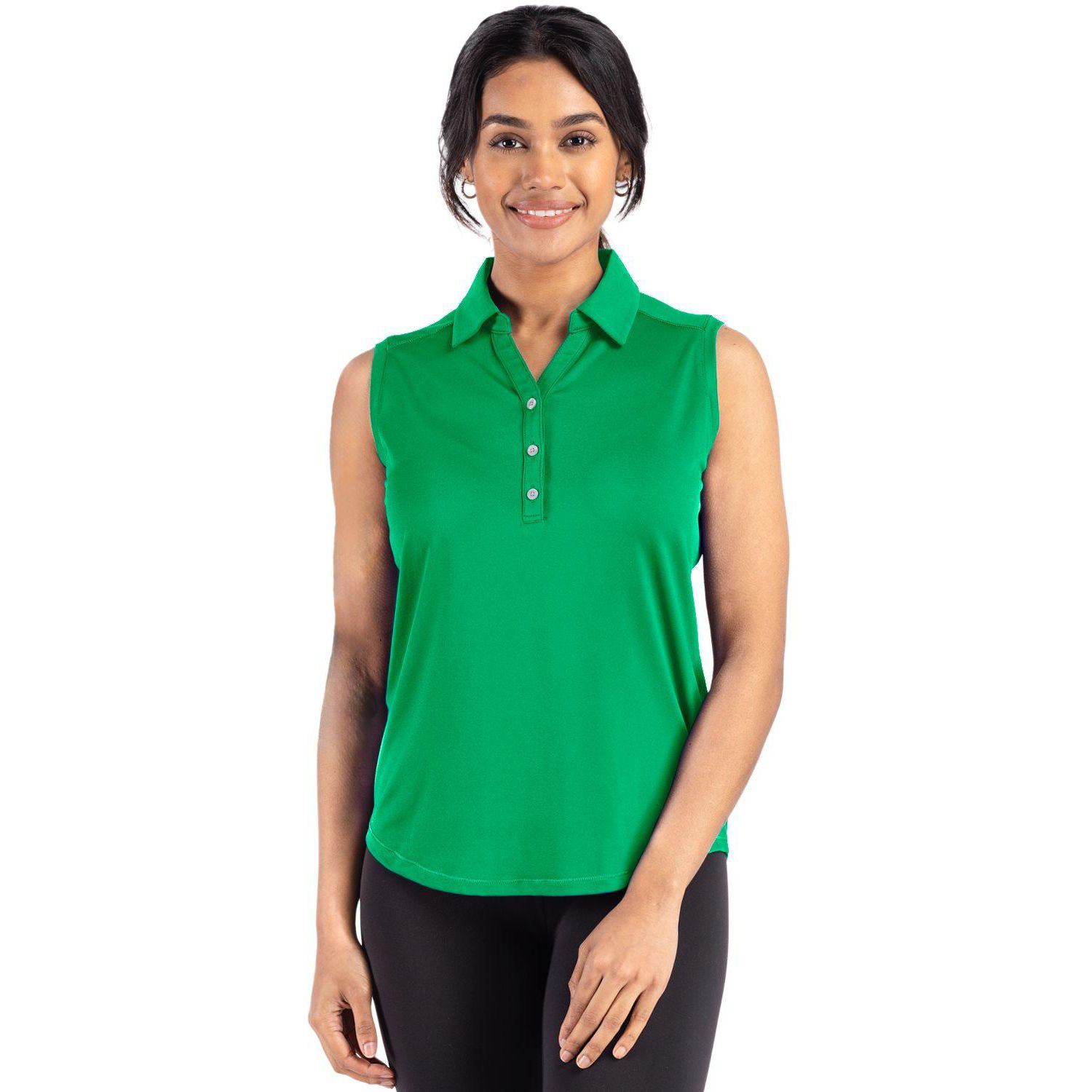 Women's Cutter and Buck Forge Eco Stretch Recycled Sleeveless Polo