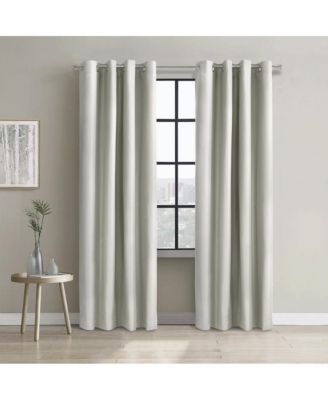 Alpine Blackout Premium Stylish and Functional Grommet Curtain Panel 52" x 108" White