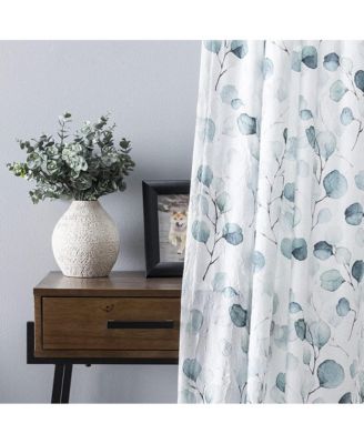 Eucalyptus Crushed Taffeta Rod Pocket Tailored Panel - 48" x 84", Spa