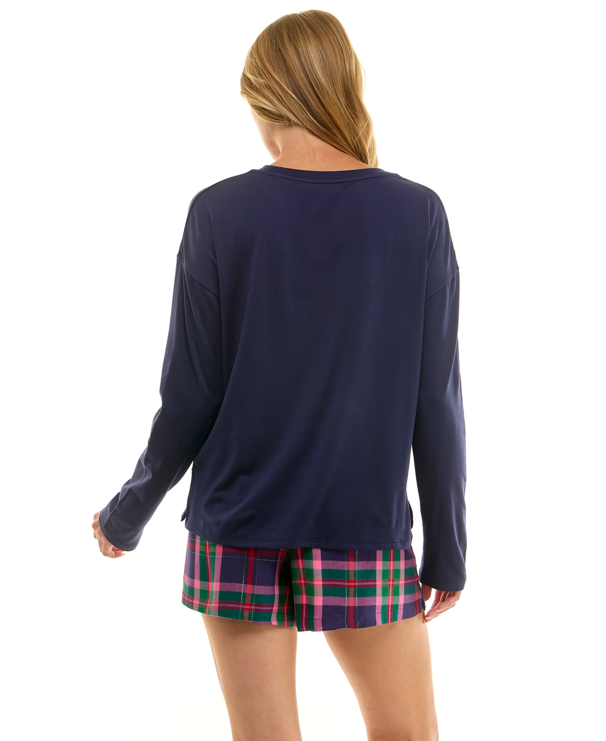 Roudelain Women's Boxer Short With Contrast Waistband In Blue