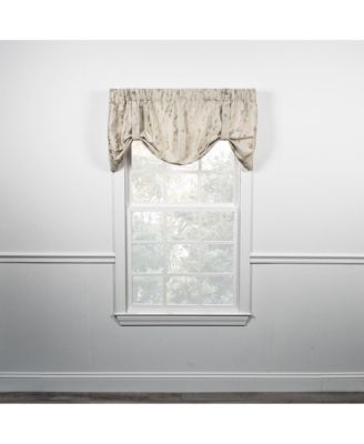 Meadow High Quality Room Darkening Solid Natural Stylish Color Lined Tie-Up Window Valance - 50 x22" - 50" x 22" Linen