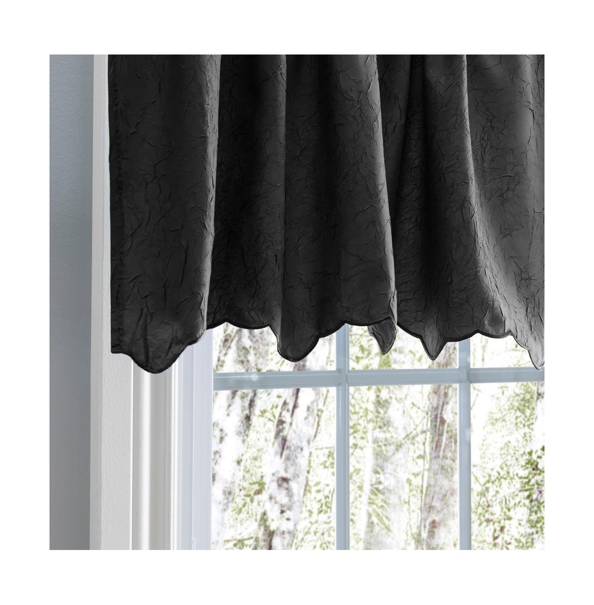 Ellis Curtain Portland Crushed Taffeta Rod Pocket Valance - 48x15