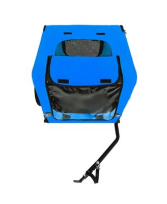 Blue Pet Bike Dog Cart for Bicycle Suitable for Small and Medium Pets Folding Cart Frame Quick Release Wheel Internal Leash