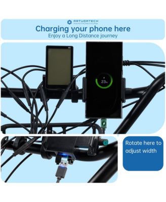 Electric Tricycle E-Trike with 525W Peak Motor, 7-Speed Gearing & 27-Mile Range for Heavy-Duty Cargo Transport