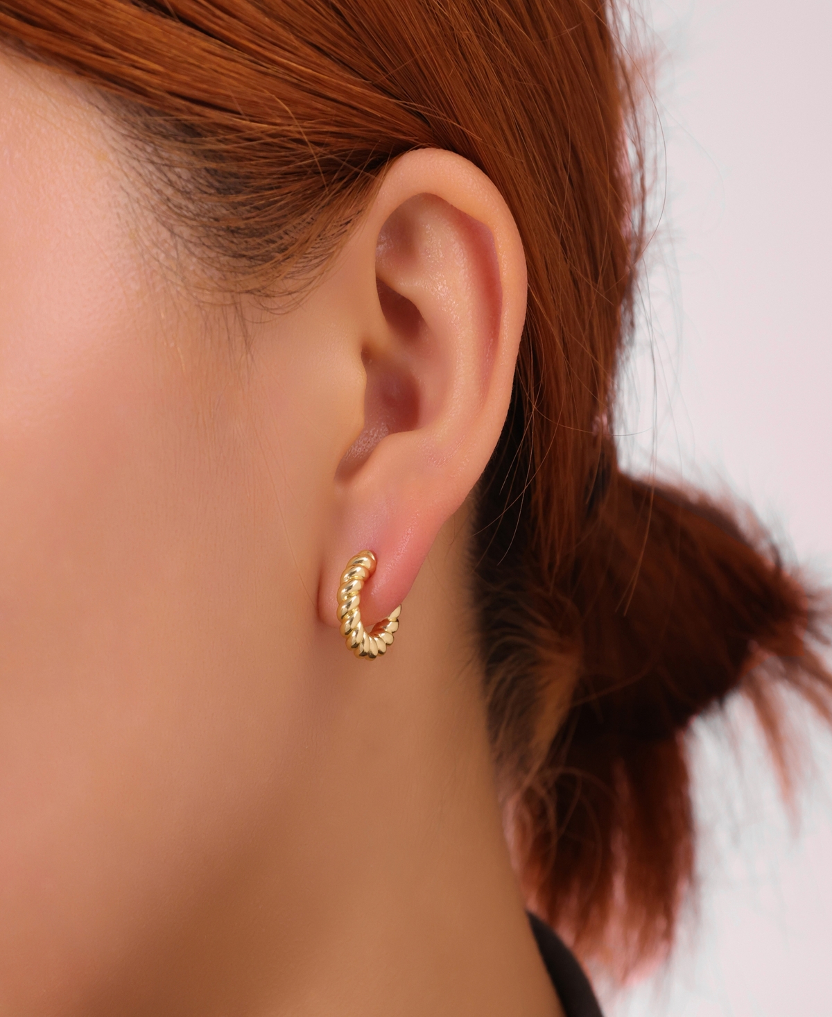 Unwritten Heart Post Stud, Multi Pink Cubic Zirconia Endless Hoop, Twits Post Hoop 3Pairs Ear Set