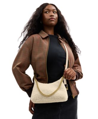 Juliet Small Shearling Shoulder Bag 25