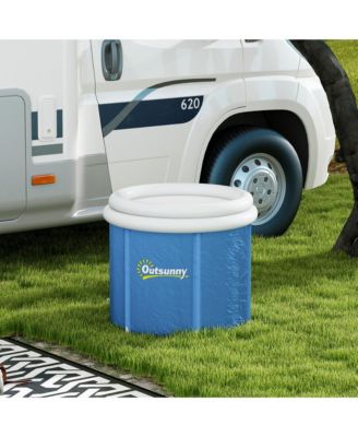 Portable Cold Plunge Tub, Ice Bath Tub with Thermo Lid, Dark