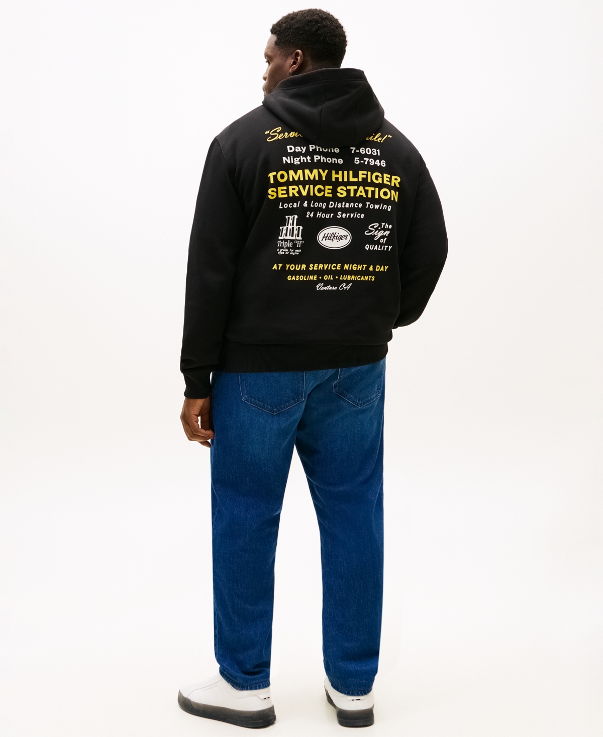 Tommy Hilfiger Men's Big & Tall Long-Sleeve Hooded Sweatshirt