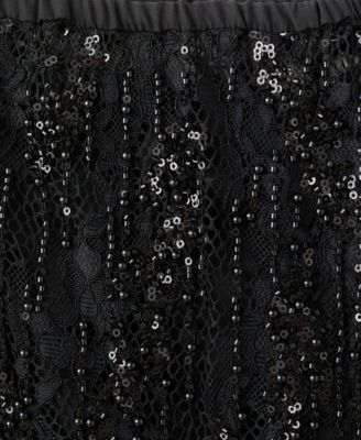 Women's Beaded Lace Skirt