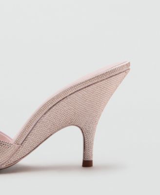 Women's Rhinestone Studded Wedge Heel Sandals