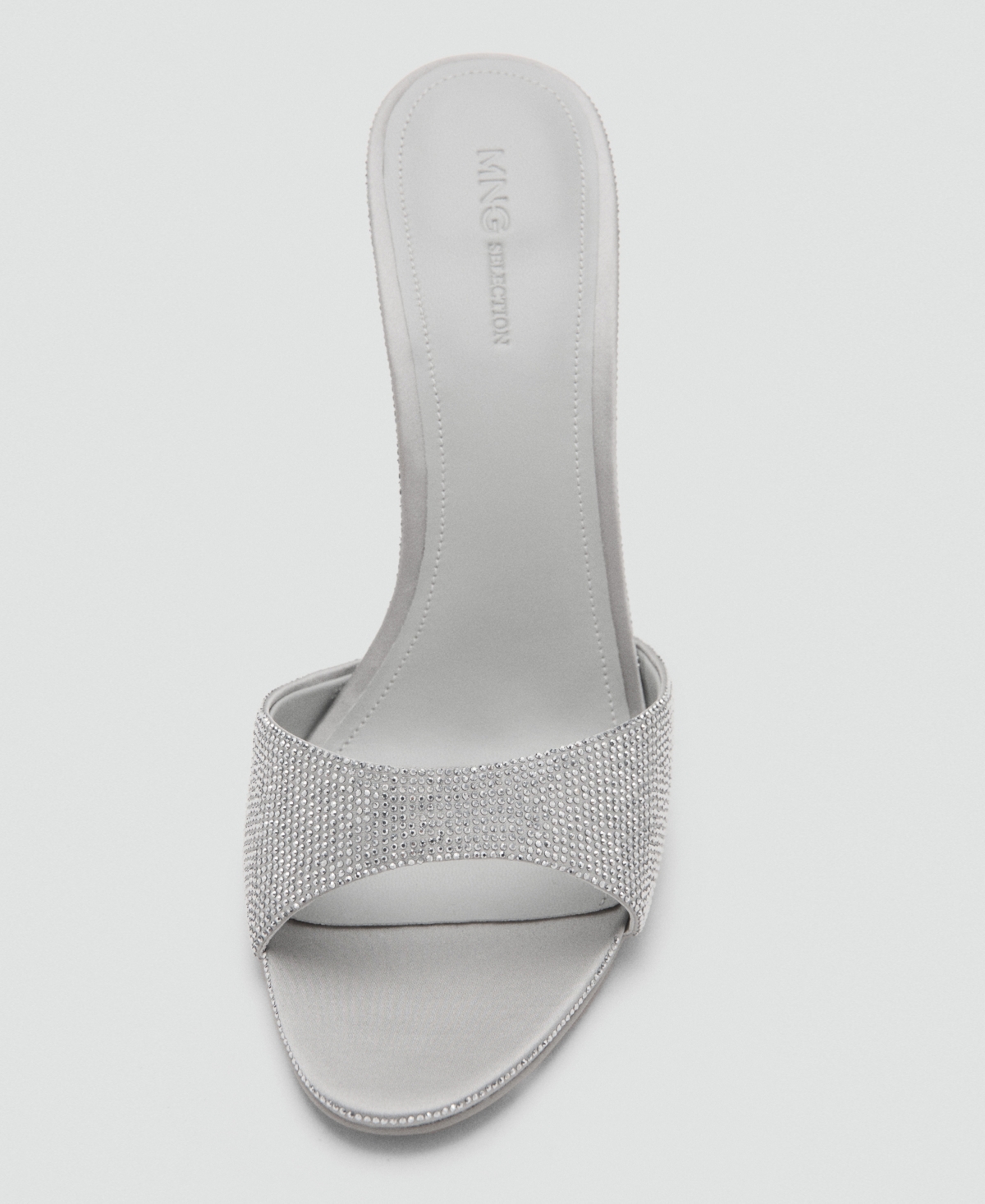 Mango Women's Rhinestone Studded Wedge Heel Sandals