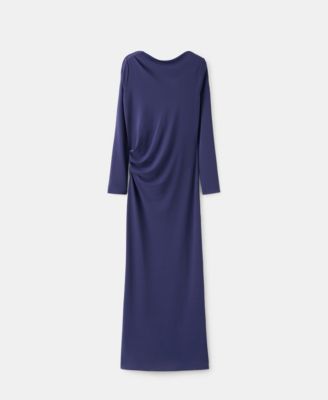 Women's Draped Asymmetrical Dress