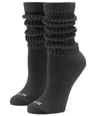 Women's 4-Pack Wide Ribbed Slouch Casual Socks