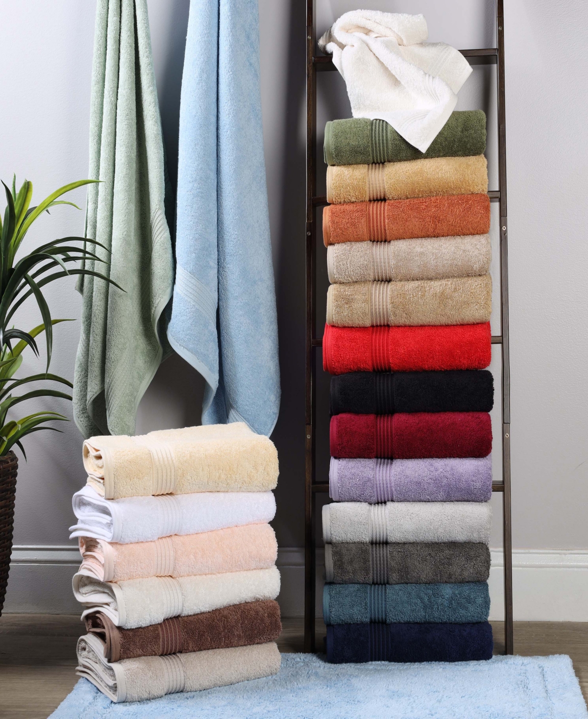 Superior Egyptian Cotton 12-pc. Towel Set In Pink