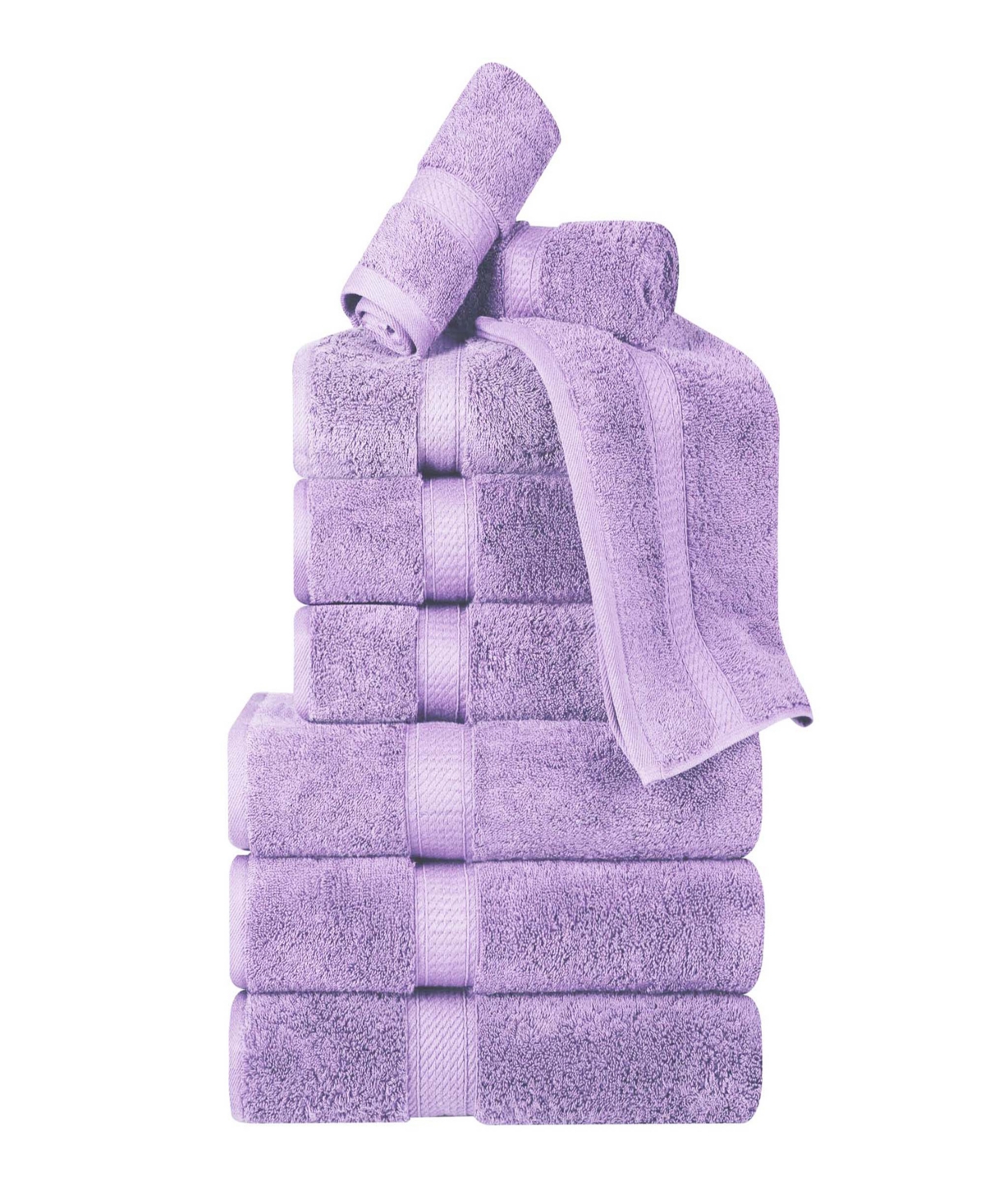 Superior Egyptian Cotton 9-pc. Towel Set In Purple