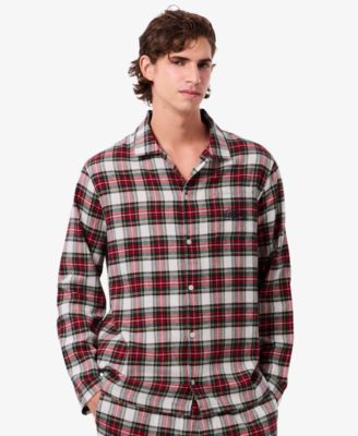 Men's 2-Piece Flannel Top and Pajama Set