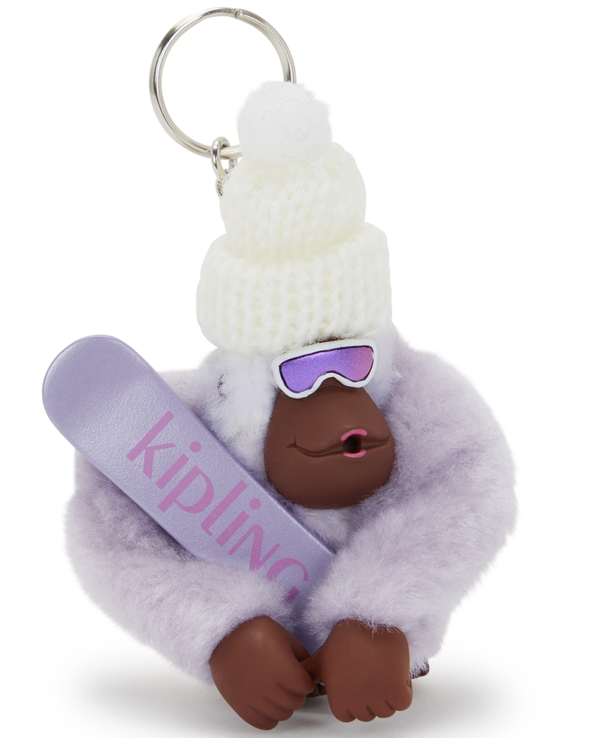 Kipling X Just Dance Boxed Monkey Keychain In Purple