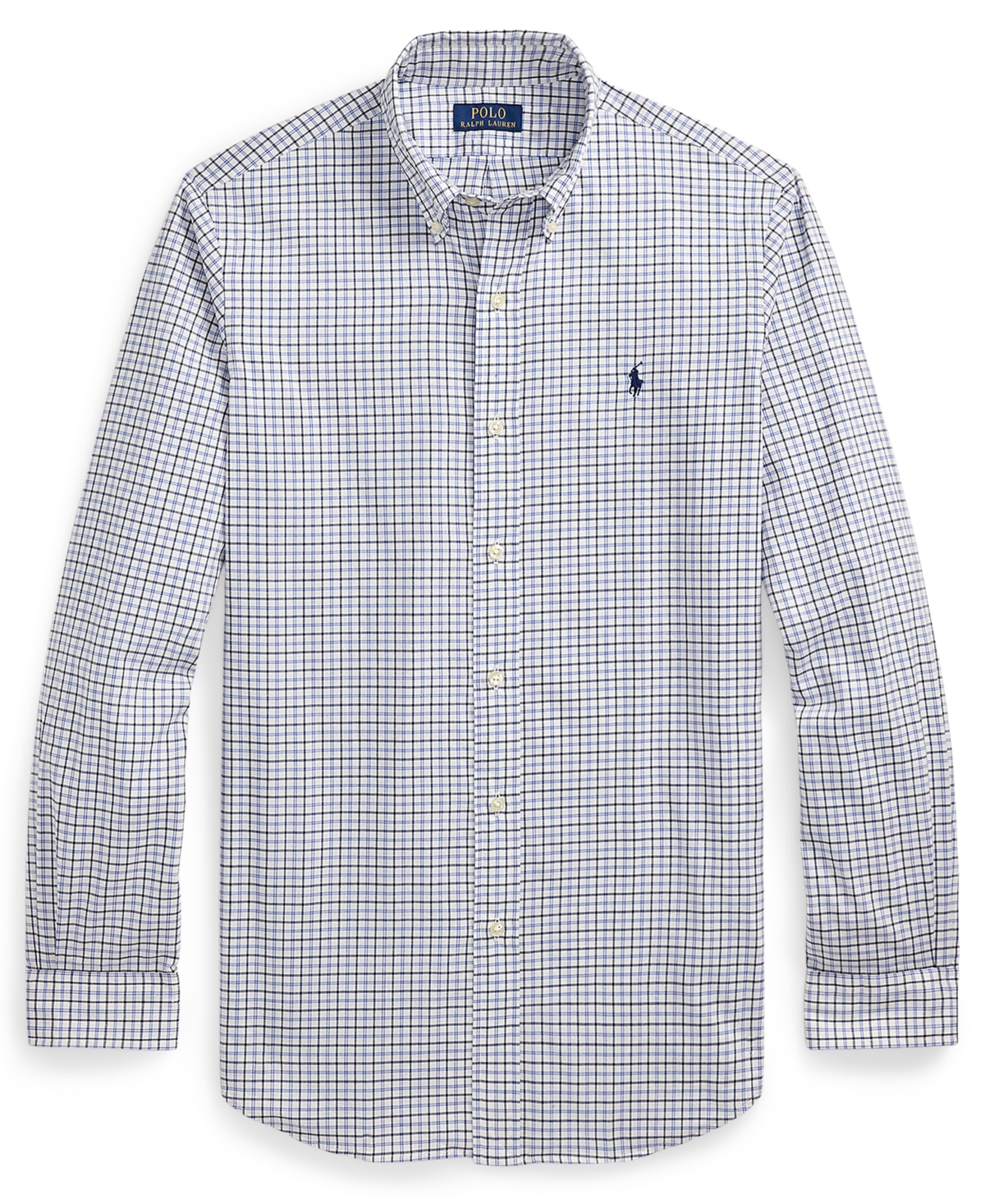 Polo Ralph Lauren Men's Classic-fit Plaid Twill Shirt In Gray