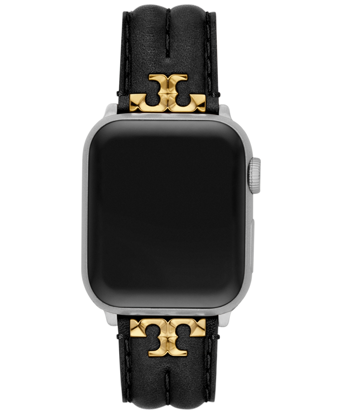 Tory Burch The Kira Black Leather Strap For Apple Watch 38mm-45mm
