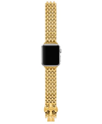 NWT! New! Tory Burch Apple Watch Band 38-45mm -Mcgraw Leather -Tan Classic Leather Band For Apple Watch Two Colors Available  main image 4