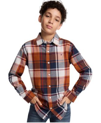 Tommy Hilfiger - Boys 8-20 Flannel Long Sleeves Shirt