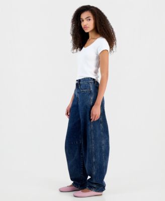 Women's Barrel-Leg High-Rise Jeans