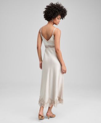 Women's Embellished Satin Slip Dress, Macy's Exclusive