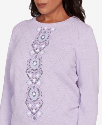 Women's Hilton Head Center Embroidery Accent Sweater