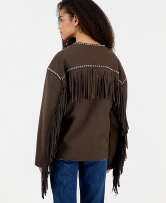 Women's Fringe Benefits Studded Jacket