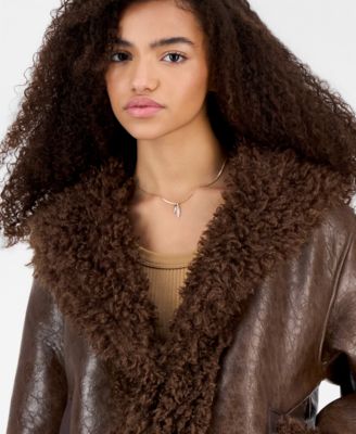 Women's Penny Lane Faux Fur Trim Jacket