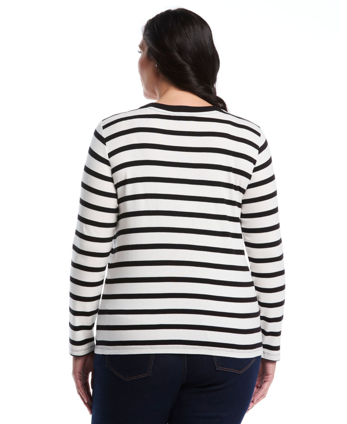 Женский топ Rafaella Plus Size Long Sleeve, цвет: Белый — фото 3