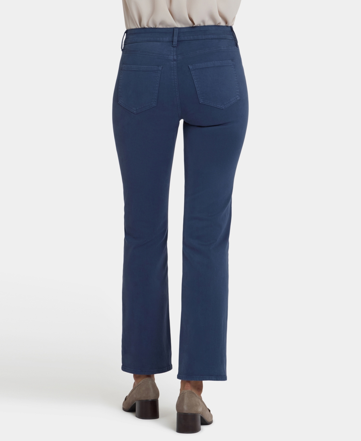 Nydj Petite High Rise Marilyn Straight Jeans In Blue
