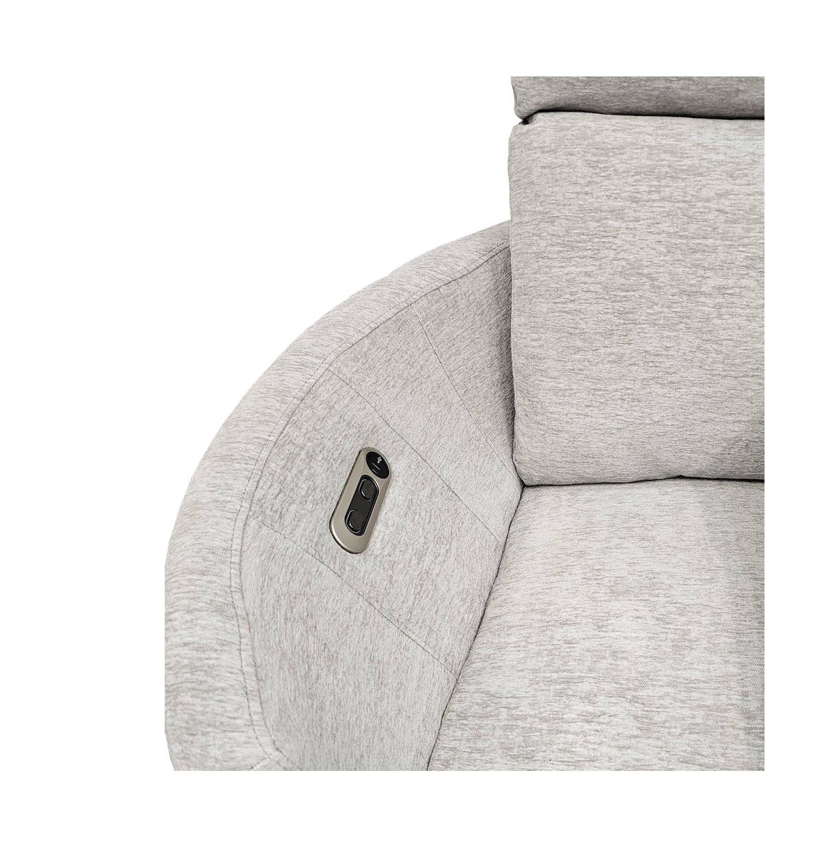 Parker Living Single Piece 100% Polyester Mediterranean Power Swivel Glider Recliner