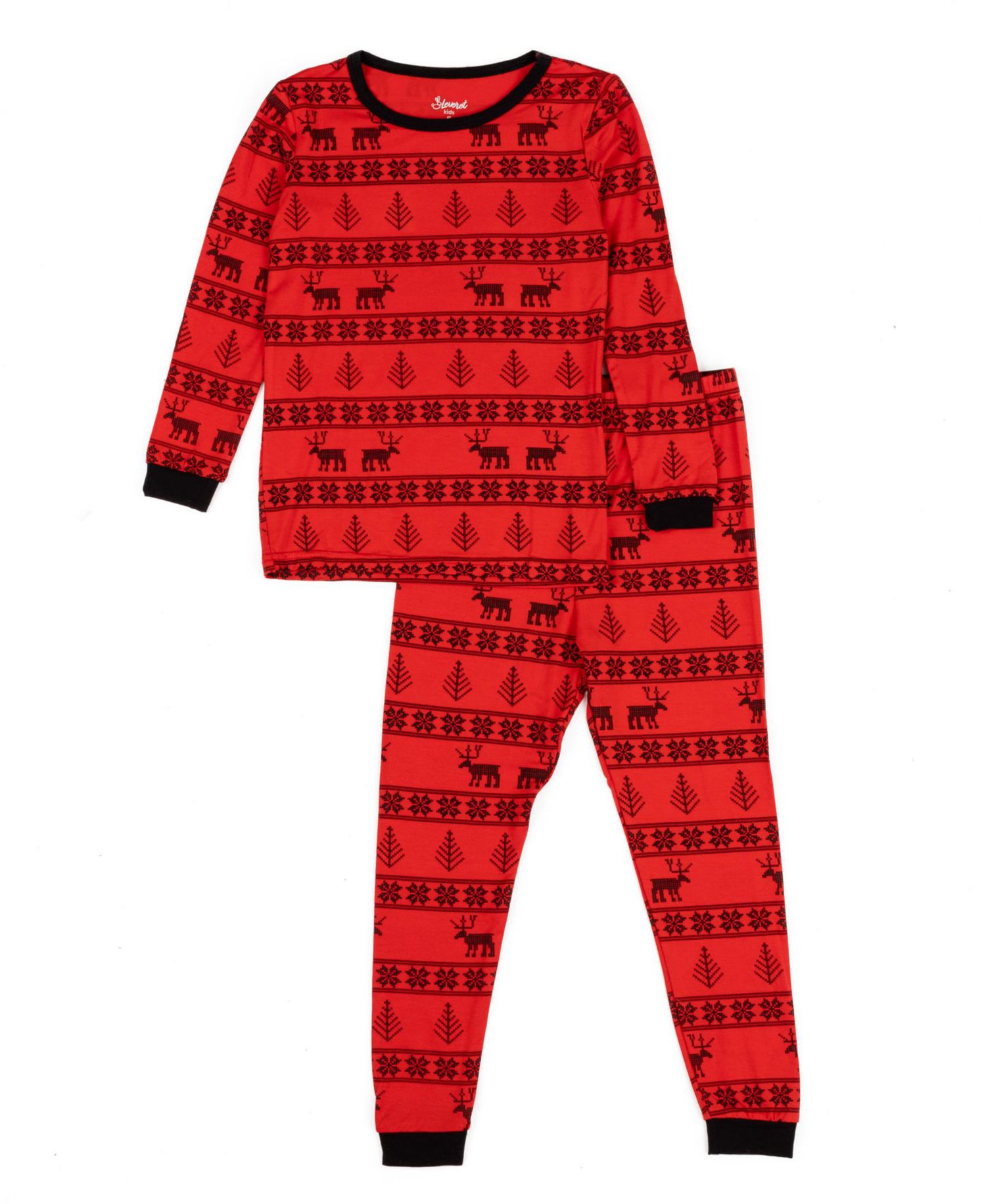 Toddler Two Piece Viscose from Bamboo Holiday Pajamas