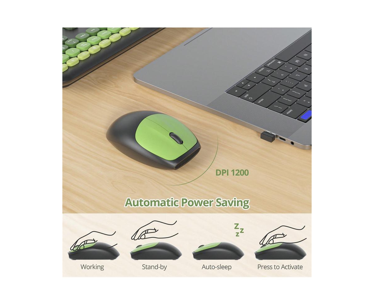 Risokeys Quiet Wireless Keyboard and Mouse Combo