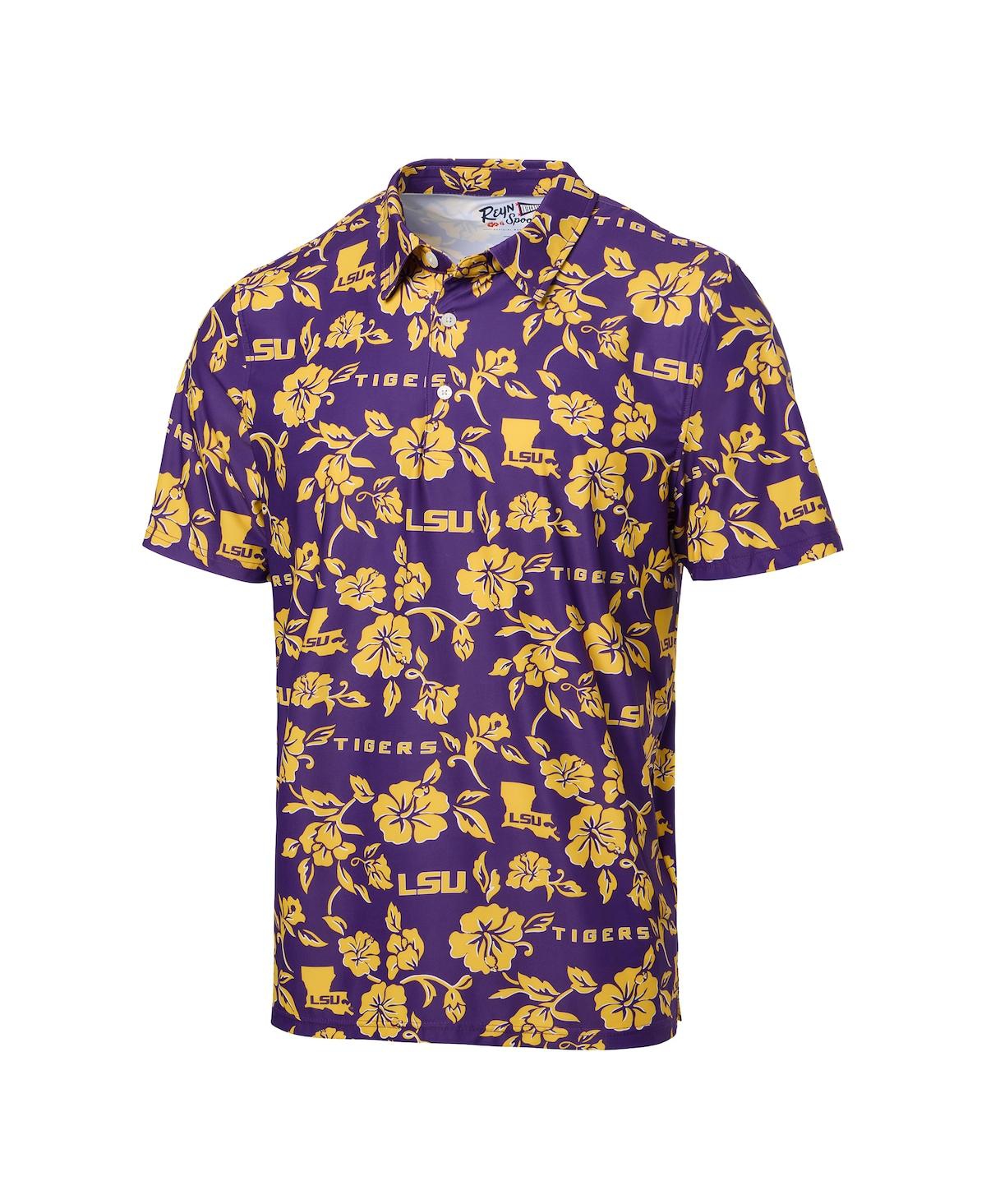 Reyn Spooner Men's Purple Lsu Tigers Pua Performance Polo Shirt In Multi