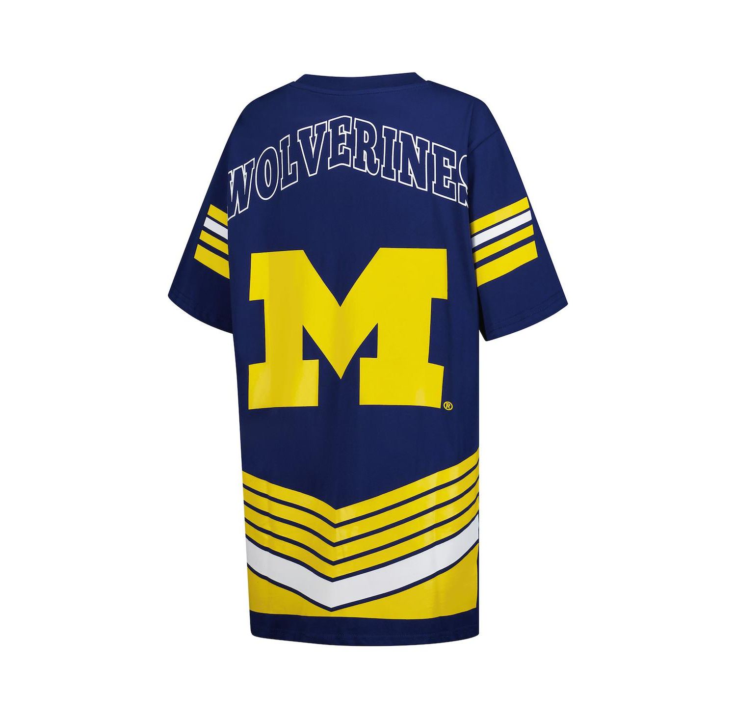 Women's Navy Michigan Wolverines Perfect Score Mini T-Shirt