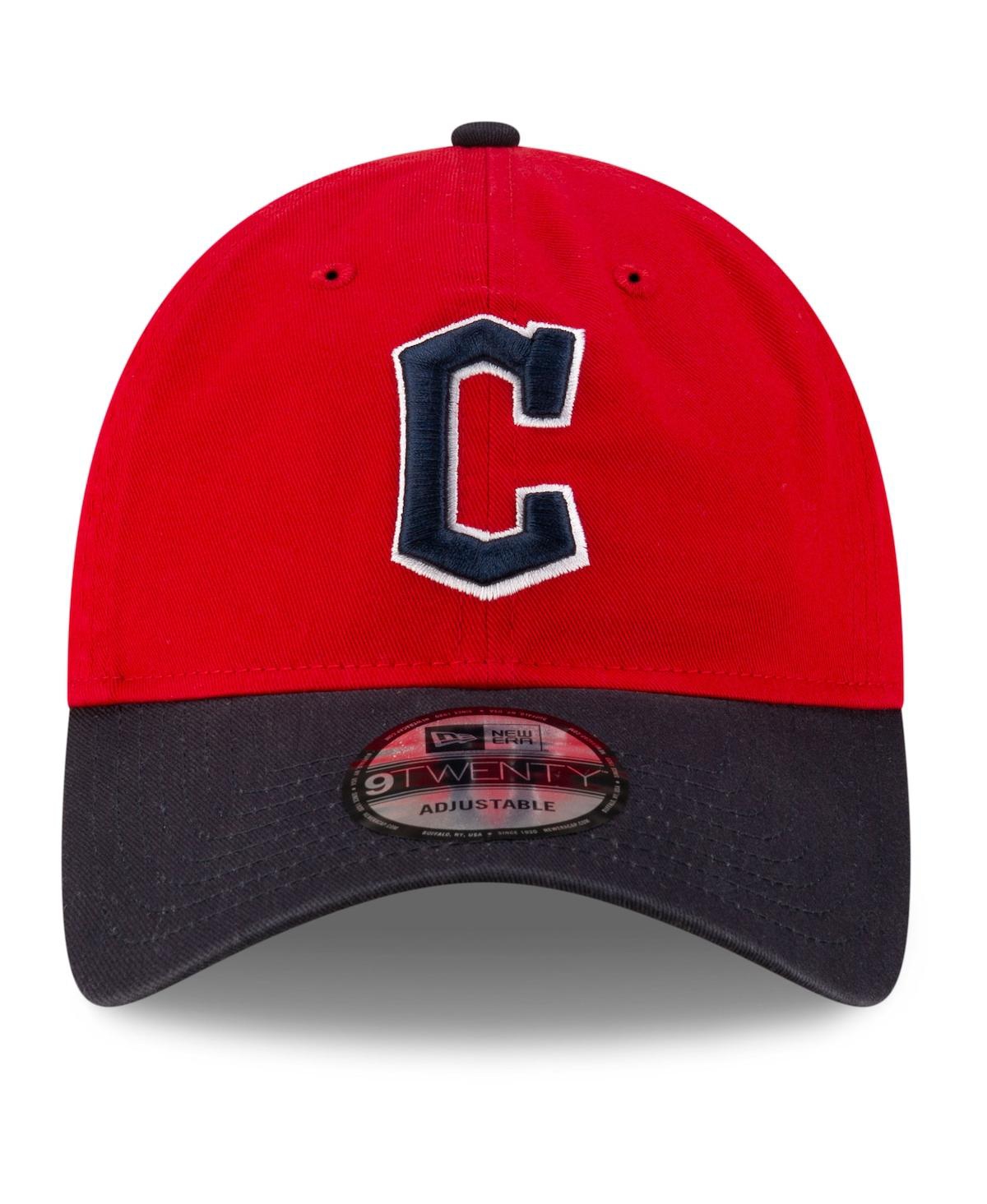 New Era Men's Red Cleveland Guardians 2025 Mlb Postseason Side Patch 9TWENTY Adjustable Hat