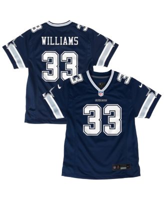 Nike - Big Boys and Girls Javonte Williams Navy Dallas Cowboys Game Jersey