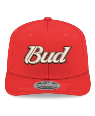 Men's Red Dale Earnhardt Jr. Budweiser 9SEVENTY Stretch-Snap Hat