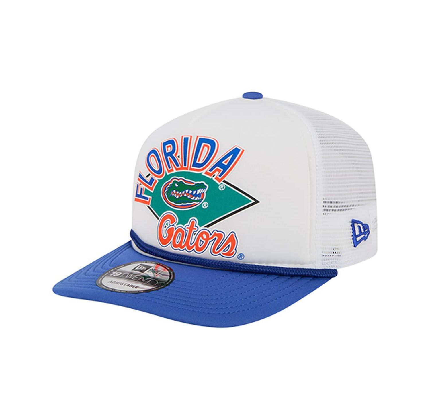 Men's White Florida Gators Diamond 19TWENTY Golfer Adjustable Hat