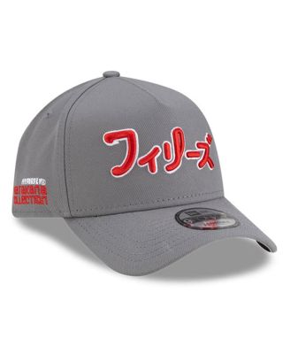 New Era - Men's Gray Philadelphia Phillies A-Frame 9FORTY Adjustable Hat