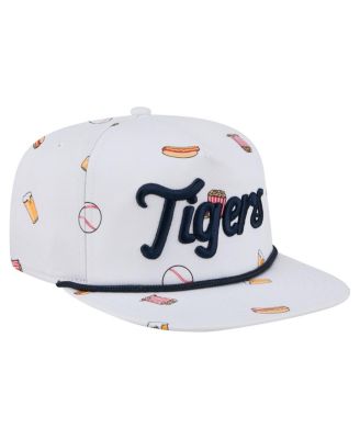 Men's White Detroit Tigers Team Cheer Rope 19TWENTY Adjustable Hat