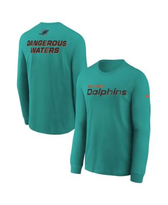 Nike - Big Boys and Girls Turbo Green Miami Dolphins 2025 Rivalries Collection Long Sleeve T-Shirt