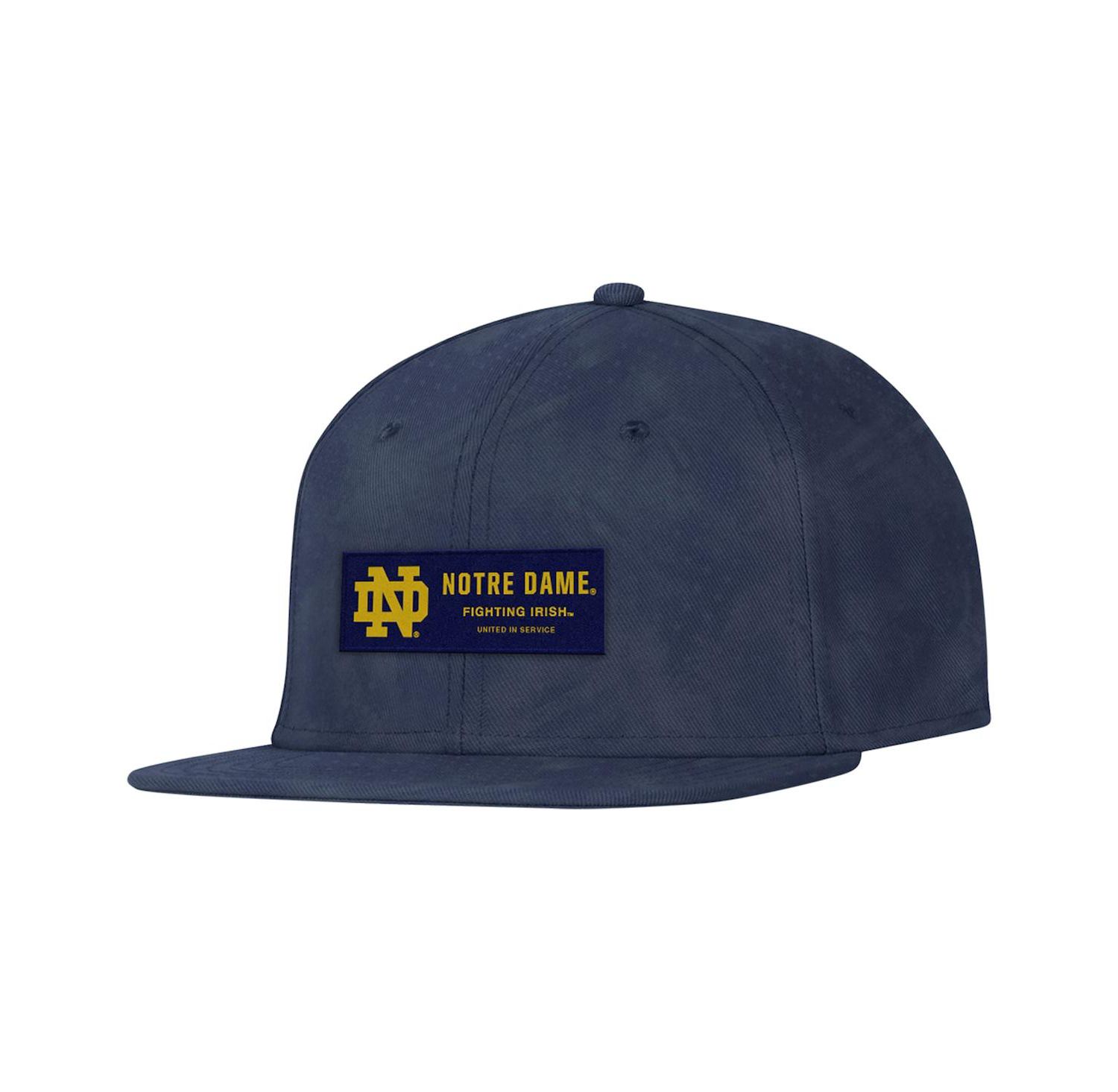Men's Navy Notre Dame Fighting Irish Freedom Collection ArmourFuse Snapback Hat