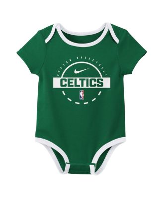 Baby Boys and Girls 2-Piece Newborn Boston Celtics Bodysuit Set