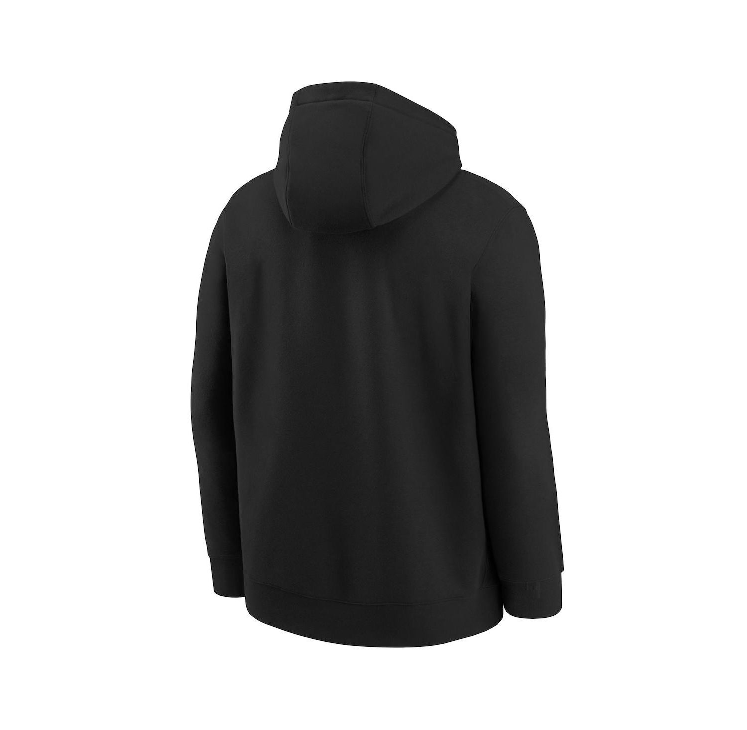 Big Boys and Girls Black Brooklyn Nets 2025/26 Club Fleece Practice Hoodie