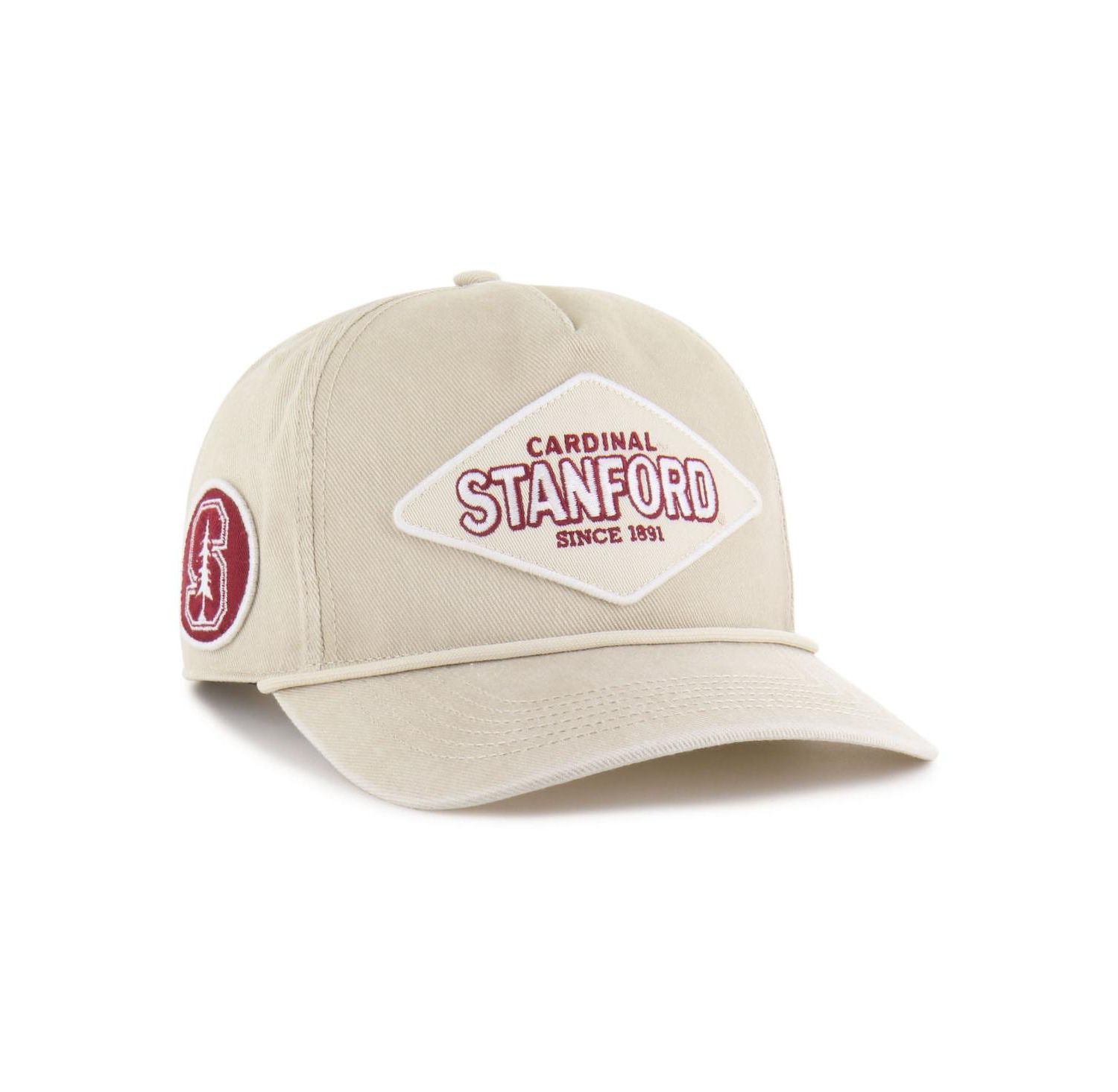 Men's and Women's Cream Stanford Cardinal Outdoorsmen Cairn Hitch Adjustable Hat