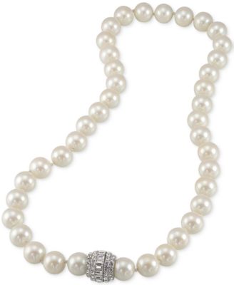Carolee - Silver-Tone Imitation Pearl Collar Necklace